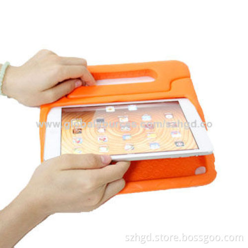 Leather Tablet Case Cover for iPad Mini, unique design with handle stand, nontoxic and eco-friendly